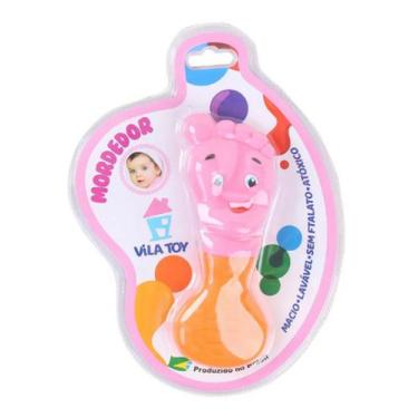 Imagem de Mordedor Bebe Pezinho - Vila Toy, ROSA/LARANJA