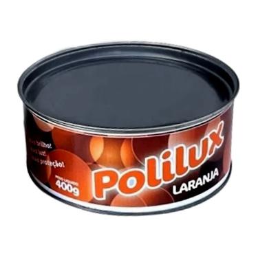 Imagem de Cera Pastosa Polilux para Móveis Madeira Lata 400g à Base de Cerídeos Laranja Rig Fundidos