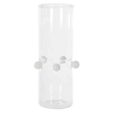 Imagem de Vaso Decorativo Vidro Balls Branco Leitoso 20cm - FLORARTE