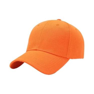 Imagem de Boné Snapback Ajustável Unissex - Estilo Hip Hop Streetwear, Laranja v