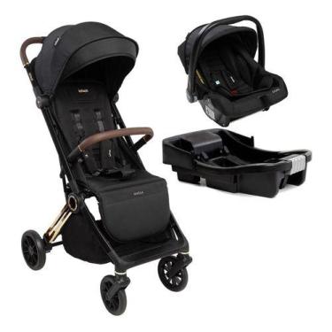 Imagem de Carrinho Nivola Trio Com Bebê Conforto E Base Infanti Preto Solar Pret