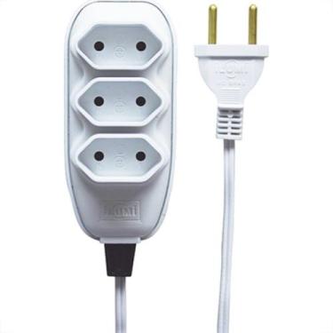 Imagem de Ext Ilumi Pl 0,75 03Mt 10A Branco 17911