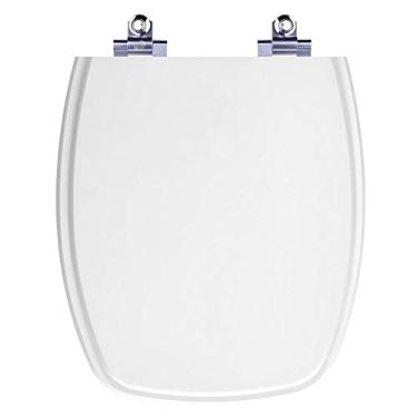 Imagem de Assento Sanitário Laqueado Soft Close Valentina Branco para vaso Santamarina 6lpf