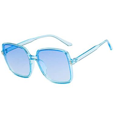 Imagem de Óculos de sol quadrado rosto redondo feminino anti-ultravioleta óculos de sol de geléia selvagem uv400,3, china