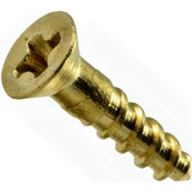 Imagem de Hard-to-Find Fastener Parafusos de madeira Phillips 014973125608, 2 x 3/8, Piece-100, Latão
