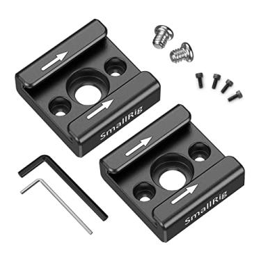 Imagem de SmallRig Suporte para sapata fria (pacote com 2 peças) com rosca de 0,63 cm - 20 para monitor de microfone de LED com flash de gaiola de câmera - 2060