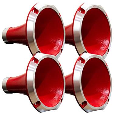 Imagem de Kit 4 Corneta Boca Cone Rosca Alumínio Jarrão Caneca Vermelho