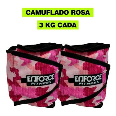 Imagem de Caneleira Tornozeleira 3kg Rosa Treino Funcional