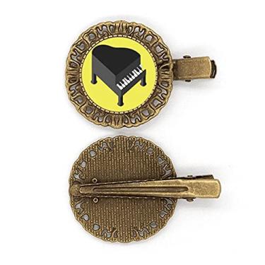 Imagem de Grampo de cabelo musical para piano, prendedor de cabelo