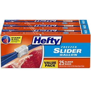 Imagem de Sacos para freezer Hefty Slider, Galão, Gallon Size, 75 Count