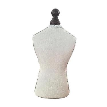 Imagem de YIJU Manequim porta-colar com porta-jóias rendado modelo para cômoda-quarto-casa