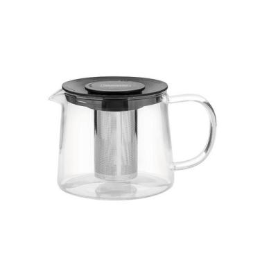 Imagem de Bule Para Cha Em Vidro E Aco Inox Com Infusor 900 Ml Tramontina