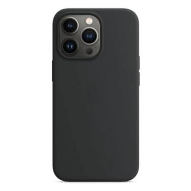 Imagem de Capa Capinha Case Slim Aveludada Compatível iPhone 13 PRO MAX (Preto)