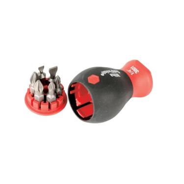 Imagem de Wiha Chave de fenda 38043 com pontas de inserção seis em um, ranhura e Phillips