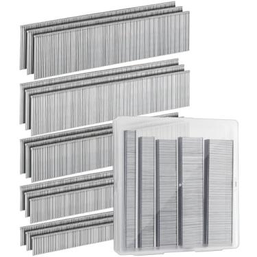 Imagem de Pregos Brad Nails calibre 18, 5000 peças 18 GA, pregos galvanizados sortidos para pistola elétrica e pneumática Brad Nailer, 3/20.3 cm, 5/20.3 cm, 3/10.2 cm, 2.5 cm, 1-3/40.6 cm