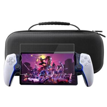 Imagem de PS Portal Carrying Case Compatible with PlayStation 5 Portal Remote Player, PS5 Portal Case, Portable Travel Protective Hard Shell Storage Carry Handheld Bag with Tempered Glass Screen Protector Black