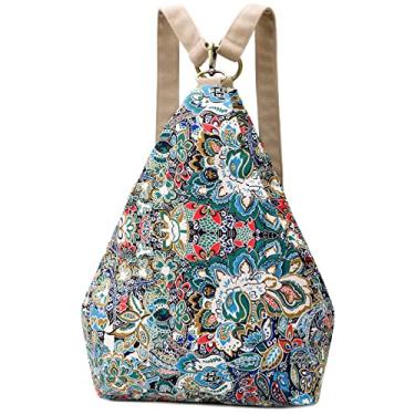 Imagem de Mochila feminina premium Black Butterfly, estilo boêmio, casual, moderna, leve e pequena, 02 - Azul, Small