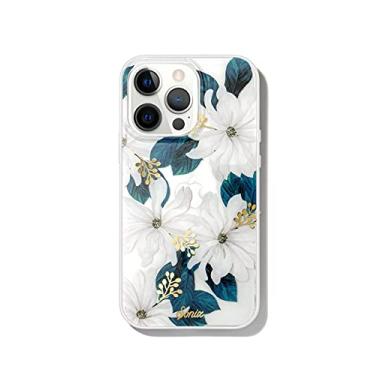Imagem de Sonix Capa Delilah Flower para iPhone 13 Pro [testado por queda de 3 metros] Capa protetora feminina branca floral transparente para Apple iPhone 13 Pro