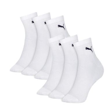 Imagem de Kit 6 Pares Meias Cano Médio Algodão Sport Unissex - Selene, Kit branc
