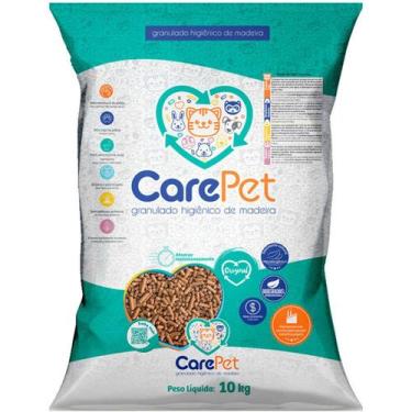 Imagem de Granulado Higiênico de Madeira CarePet Premium Original para Gatos 10k