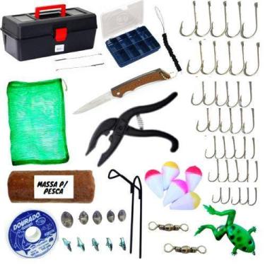 Imagem de Maleta De Pesca Barato Completa + Alicate Pega Peixe - Sekyped