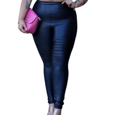 Imagem de Calça Cirre Legging Tratorada Plus Size Feminina - wm, Preto, G2, Femi