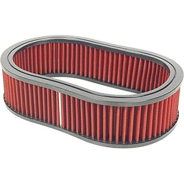 Imagem de Filtro de substituição universal oval lavável elemento filtro de ar vermelho vários tamanhos 30,5 cm x 5 cm/30,5 x 7,6 cm/30,5 cm x 10 cm para kits ovais de limpeza de ar de 30,5 cm (30,5 x 10 cm)