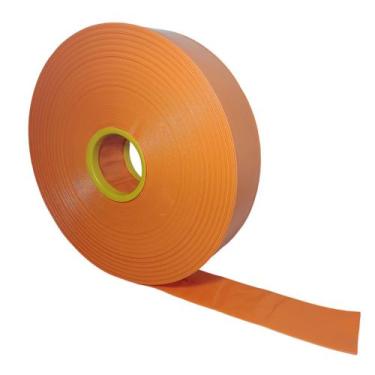 Imagem de Rolo de 50 Metros de Mangueira Flat Laranja Achatada 3 Polegadas Irrig