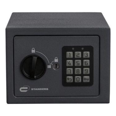 Imagem de Cofre Compacto Com Chave E Senha - 4 Litros - Importado - Standers, Ci