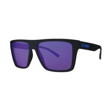 Imagem de Óculos de sol hb floyd matte black blue chrome
