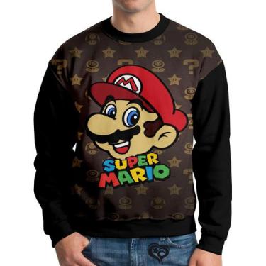 Imagem de Moletom Super Mario Homem Infantil UNISSEX Roupas blusa - Alemark, 10,