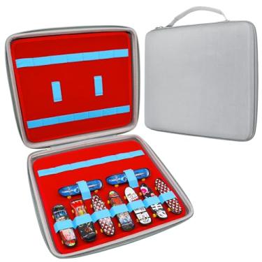 Imagem de FCDYLBD Fingerboard Case for Teck Deck Ultra DLX - Carrying Case with Storage for 32 Mini Skateboards (Grey)