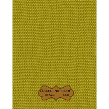 Imagem de Cornell Notebook Note-Taking System Simple Cover Design, Large Size, (8.5 ″x 11 ″), 100 Pages. Inspired by The Love of Golden Green!: Great for Kids Students Home School College Ruled Office Product!