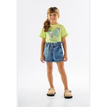 Imagem de Blusa Infantil Manga Curta em Meia Malha Up Baby, Verde, 1