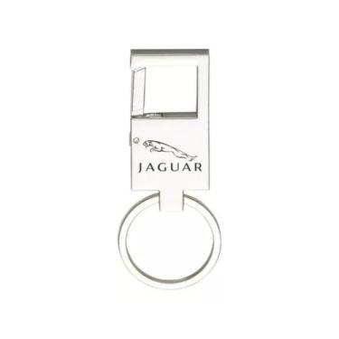 Imagem de Chaveiro Espelhado Mosquetão Para Jaguar Metal - E - LUALKI STORE LASE
