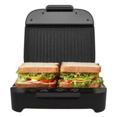 Imagem de Sanduicheira e Grill Elétrico Cadence Click na Cor Preta com Trava na 