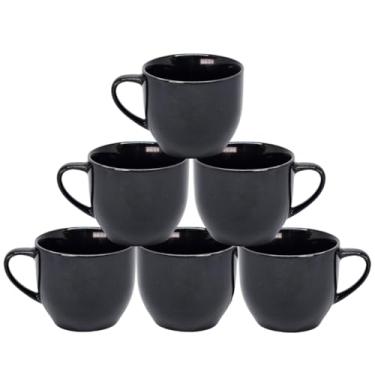 Imagem de Conjunto Xícaras Kit 6 Peças Porcelana Chicara Chá e Café 170ML(Preto)