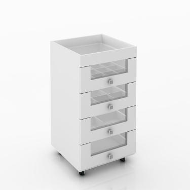 Imagem de Carrinho De Maquiagem 4 Gavetas Pe2009 Tecno Mobili