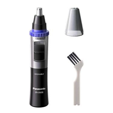 Imagem de Aparador De Pelos Faciais Masculino Panasonic Lâmina Dupla De Aço Inoxidável ER-GN30-K572 Pilhas
