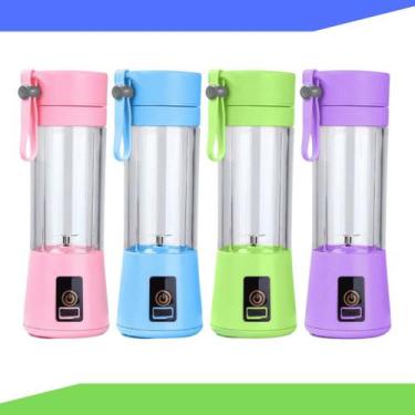 Imagem de Garrafa Mixer Mini Liquidificador Portátil Academia Vitaminas Copo Sha
