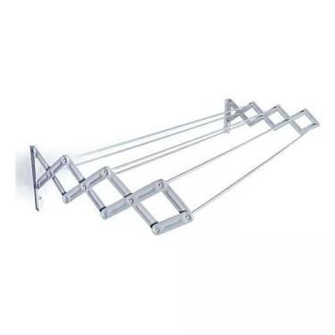 Imagem de Escorredor De Roupas Dobrável Tender Mor De 1,2 Metros De Aço