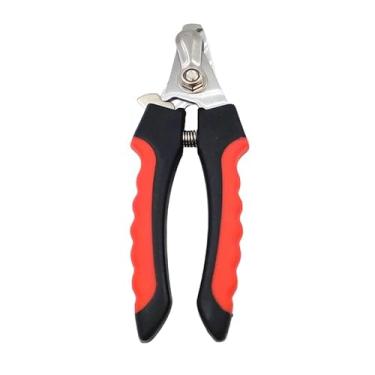 Imagem de Cortador de Unhas Pet Alicate Cachorro Gato Profissional Tamanho M ou G Premium Resistente (Vermelho C/Preto,M)