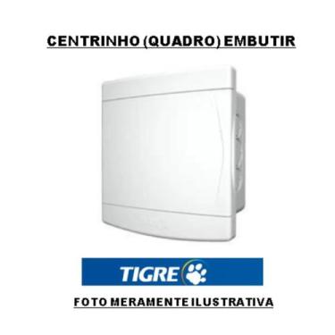 Imagem de Quadro Distribuição Embutir S/barramento 3/4 Disjunto  Tigre 
