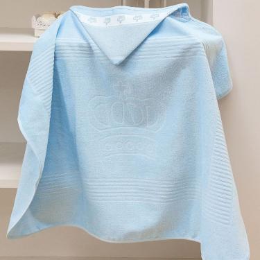 Imagem de Toalha De Banho Döhler Com Capuz Baby Classic Azul