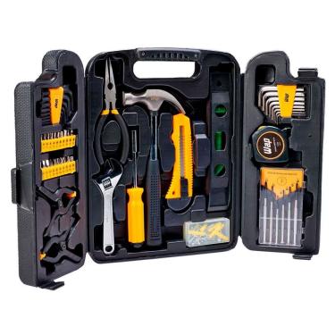 Imagem de Maleta De Ferramentas Mkf132 Com Acessórios 132 Peças Wap Amarelo Com Preto