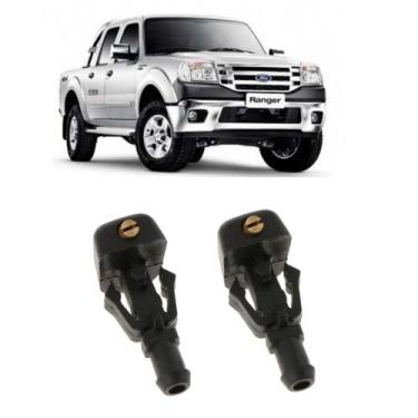 Imagem de Par Esguicho Agua Parabrisa  Brucutu  Ford Ranger 2009 2010 2011 2012 