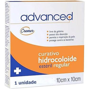 Imagem de Curativo Hidrocolóide Regular Advanced 10x10cm - Unidade - CREMER