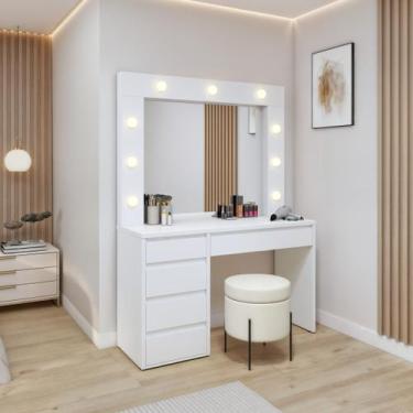 Imagem de Penteadeira Camarim 100% MDF 184 X 136cm Anne - Mavaular