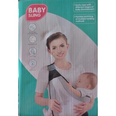 Imagem de Canguru Cor de Rosa Para Carregar Bebê Baby Sling Ajustável Ergonomico Baby Sling é Leve e Confortavel Seguro e Prático (rosa)