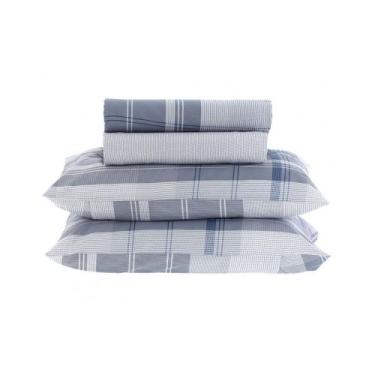 Imagem de Jogo de lençol Queen New Innovi 180 Fios Kacyumara 4 Pçs